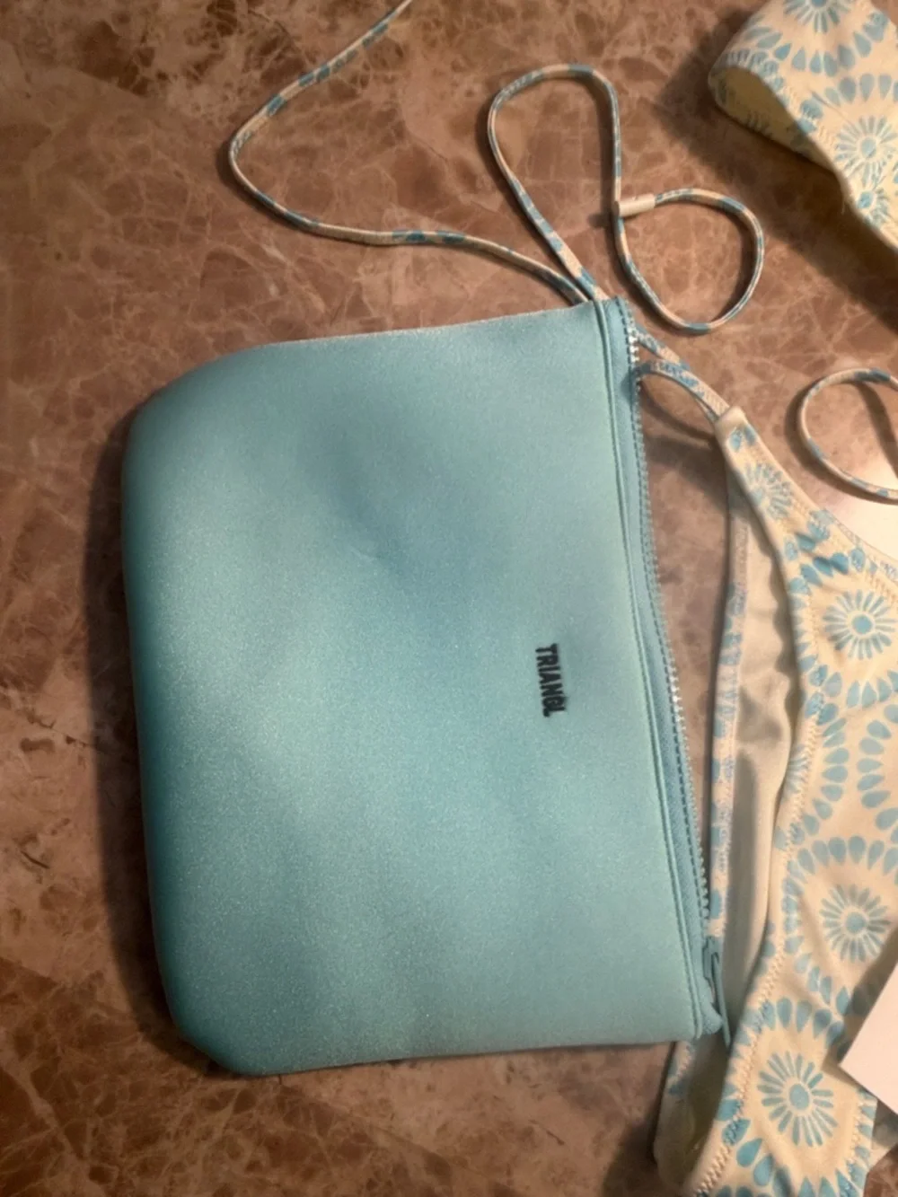 triangl swimwear Blue and White Printed Bikini - Picture 9 of 9